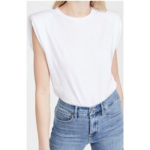 Good American strong shoulder tank - white. Size 1